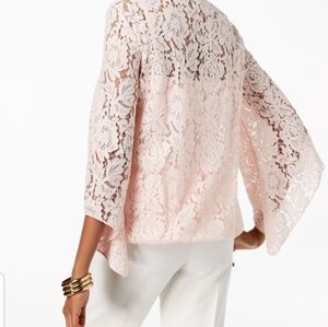Alfani Lace Blouson Top